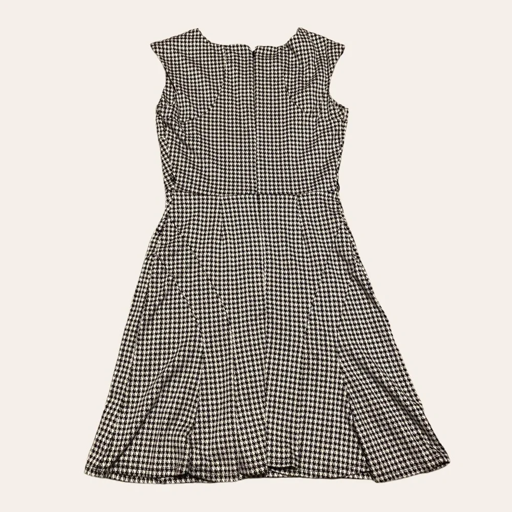 Merona Black and White Houndstooth Midi Dress - Picture 2 of 4